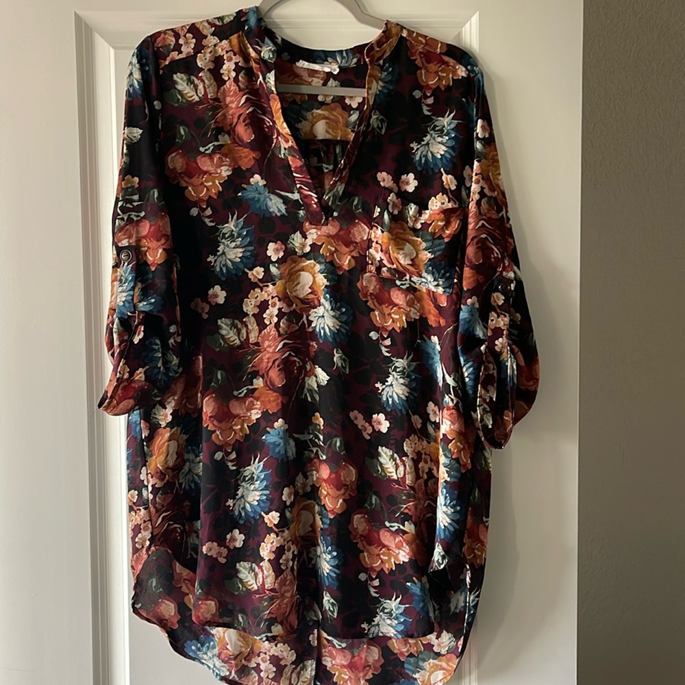 Lush Fall Long Blouse, Med